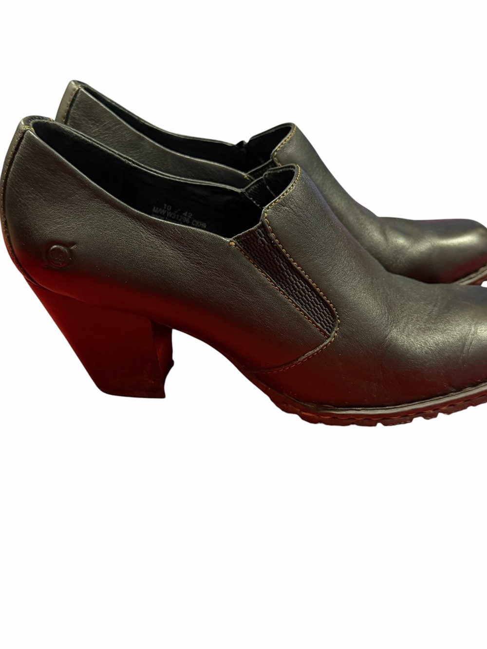 Born Women's Leather Slip-On Mules - Black - Picture 2 of 6